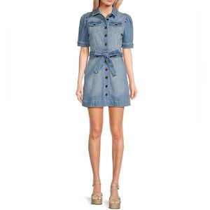 NWT $119 Chelsea & Violet Denim Button Front Dress